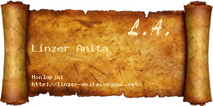 Linzer Anita névjegykártya